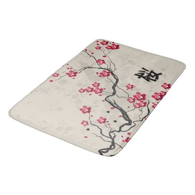 Tapis De Bain Style oriental Sakura Cherry Blossom Art (Angle)
