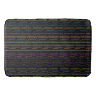 Tapis De Bain Style rétro des lignes néon
