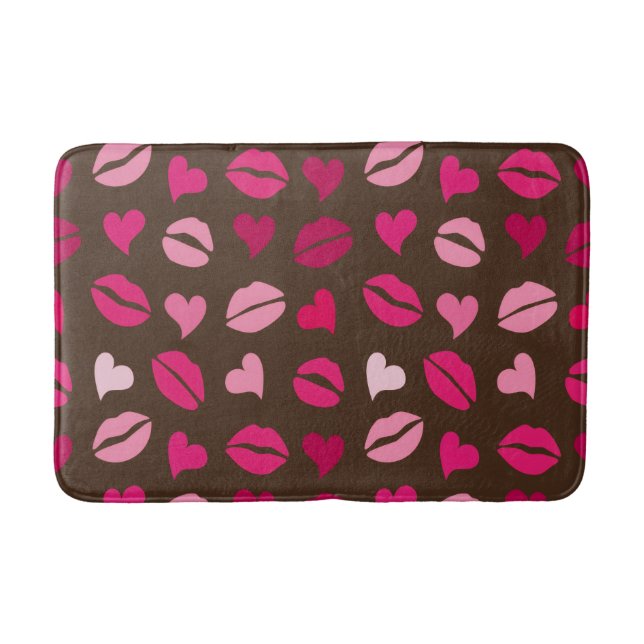 Tapis De Bain Stylish Red Heart Love Gift for Valentine’s Day (Devant)