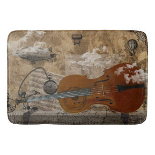 Tapis De Bain Suite de Steampunk de violoncelle