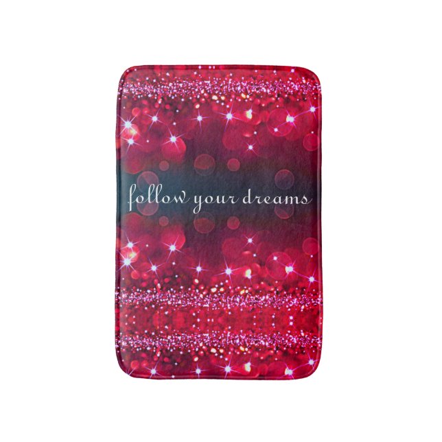 Tapis De Bain Suivez vos rêves Cherry Sparkle Mat vertical (Devant (Vertical))