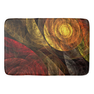 Tapis De Bain Sun Flower Floral Moderne Art Motif Abstrait