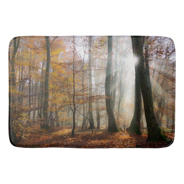 Tapis De Bain Sun Rays Mystic Misty Forest (Devant)