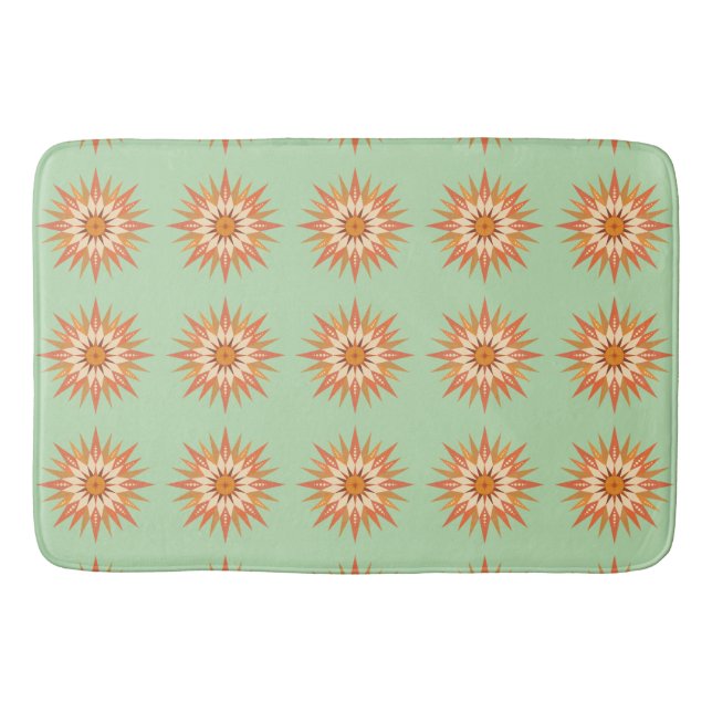 Tapis De Bain Sunburst Boho Bath Mat (Devant)