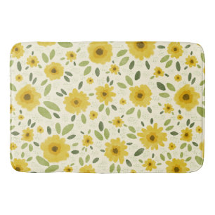 Tapis De Bain Sunflower Happy Motif