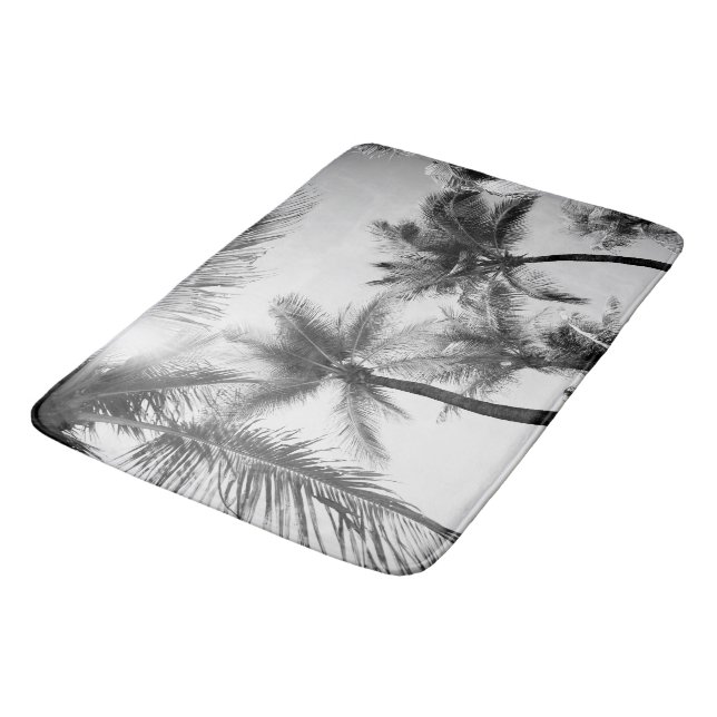 Tapis De Bain Sunlit Palm Jungle #2 #tropical #wall #art (Angle)