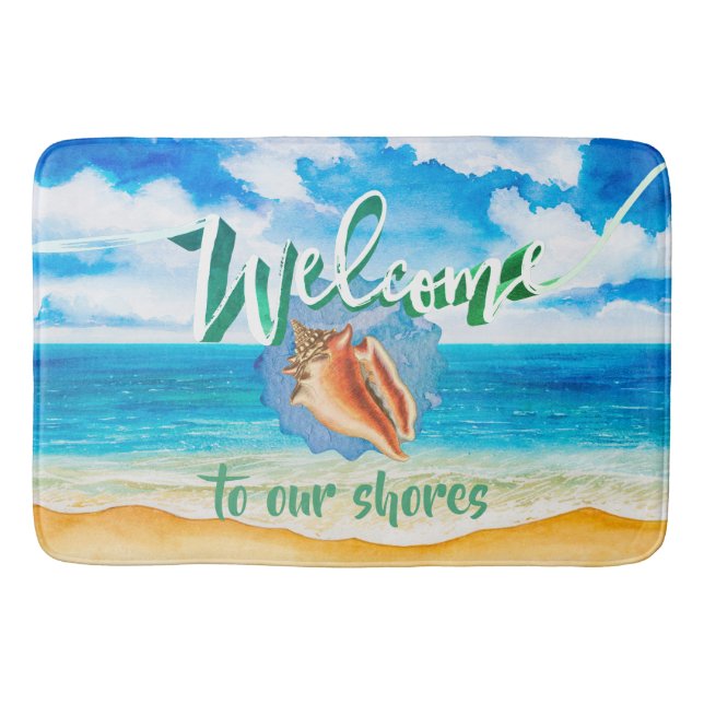 Tapis De Bain Sunny Day Seabreeze Bienvenue (Devant)