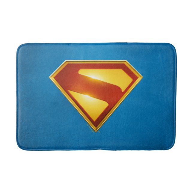 Tapis De Bain Superman Golden S Shield brillance (Devant)