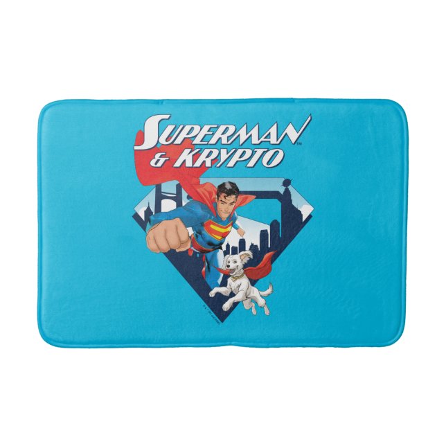 Tapis De Bain Superman & Krypto Soar (Devant)
