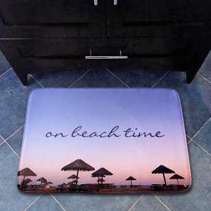 Tapis De Bain Sur Plage Purple California Sunset Photo