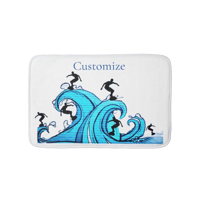 Tapis De Bain Surfers Partout Thunder_Cove (Devant)