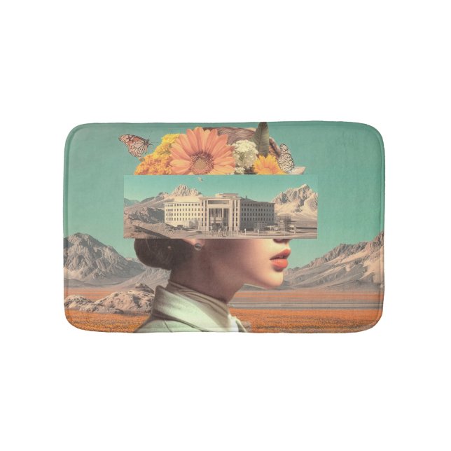 Tapis De Bain Surreal Portrait with Architectural Landscape (Devant)