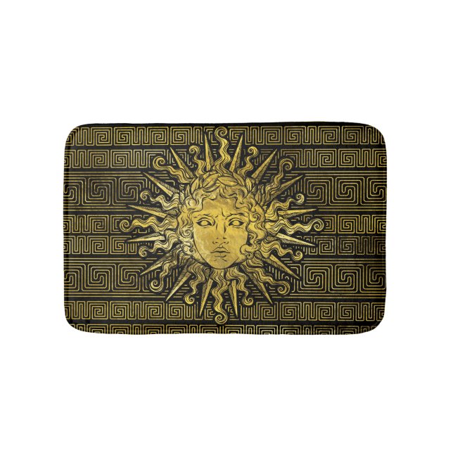 Tapis De Bain Symbole d'Apollo Sun sur le motif principal grec (Devant)