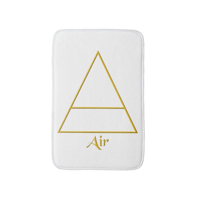 Tapis De Bain Symbole d'élément d'air de Falln Pagan (Devant (Vertical))