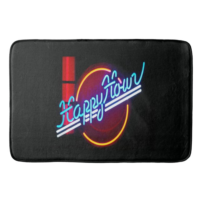 Tapis De Bain SYMBOLE JOYEUX NEON Mat BAIN (Devant)