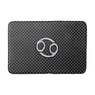 Tapis De Bain Symbole moderne du cancer Zodiac Fibre de carbone