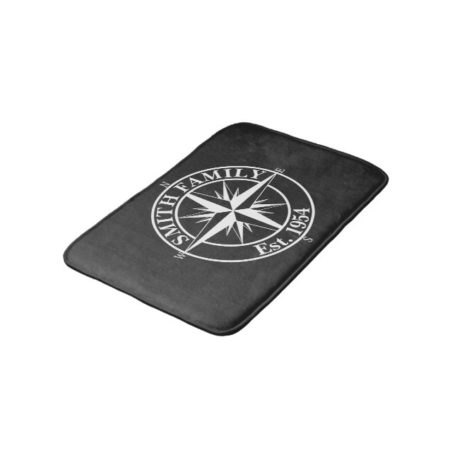 Tapis De Bain Symbole personnalisable du monogramme étoile de la (Angle)