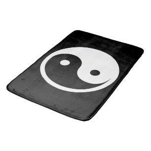 Tapis De Bain Symbole Yin Yang - tatouage solide design 2