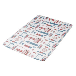 Tapis De Bain Symboles de Londres Angleterre Mat de bain Motif