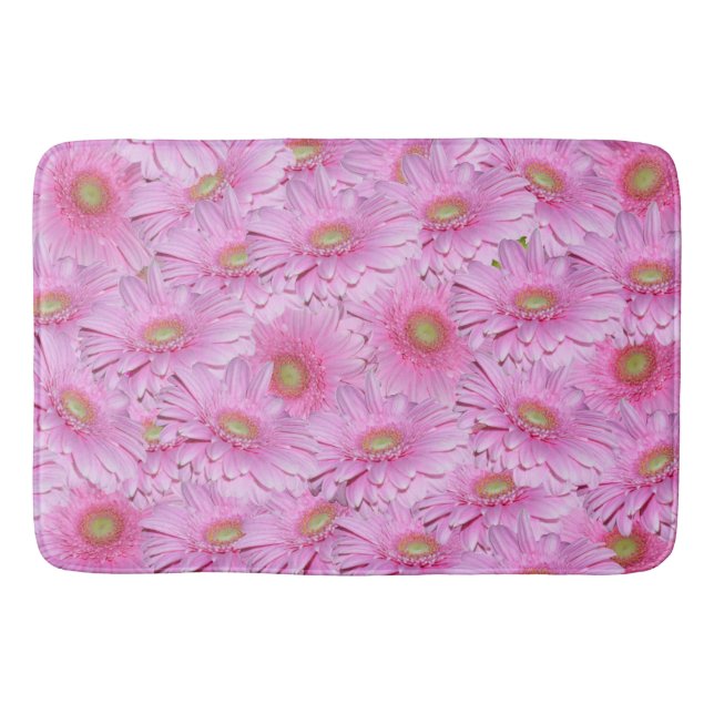 Tapis De Bain Symphonie de Gerberas roses, (Devant)