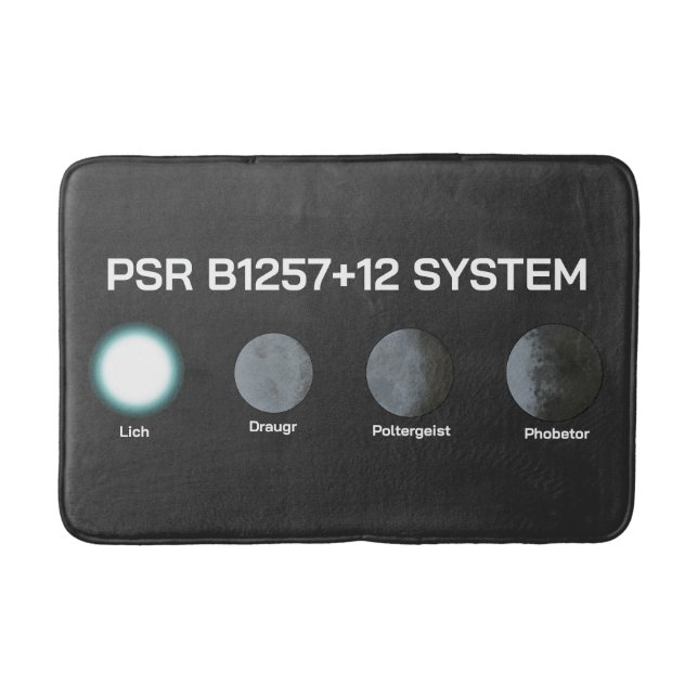 Tapis De Bain Système PSR B1257+12 (Devant)