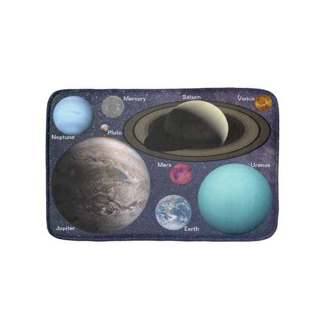 Tapis De Bain Système solaire planètes bain mat (Devant)