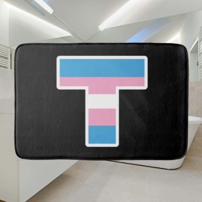 Tapis de bain T Capitale de la Fierté Trans (Créateur téléchargé)