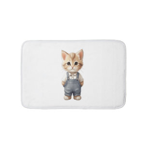 Tapis De Bain T-shirt classique chat mignon