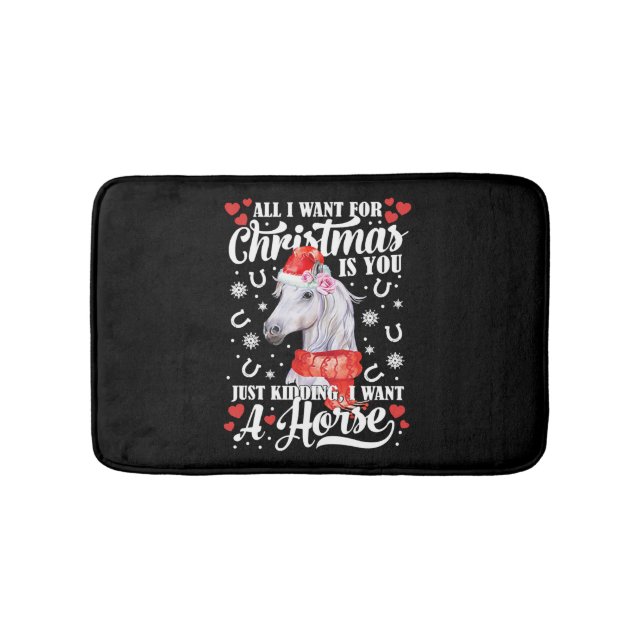 Tapis De Bain T-shirt de Want A Horse (Devant)