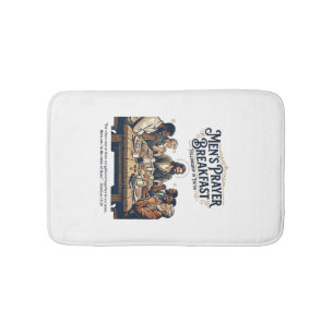 Tapis De Bain T-Shirt Groupe de Frères Jésus Rétraite de la Frat