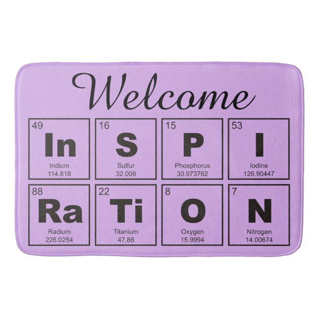Tapis De Bain Tableau chimique périodique des éléments : InSPIRa (Devant)