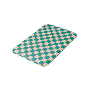 Tapis De Bain Tableau de contrôle Cyan foncé et Poche molle
