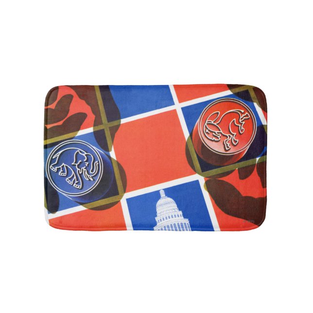 Tapis De Bain Tableau de contrôle des élections (Devant)