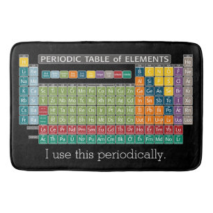 Tapis De Bain Tableau périodique des éléments - Étudiants