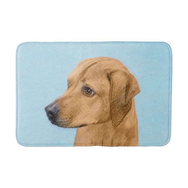 Tapis De Bain Tableau Rhodesian Ridgeback - Art Chien original (Devant)