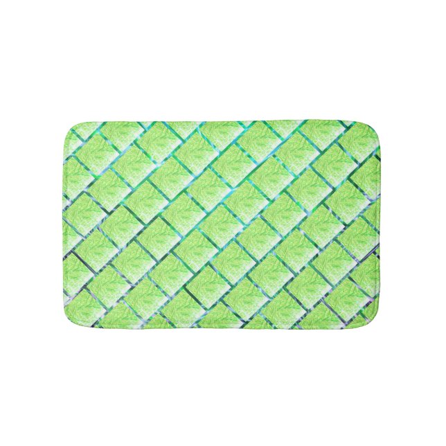 Tapis De Bain Tapete verde, efeito tijolo ou placas cerâmica (Devant)