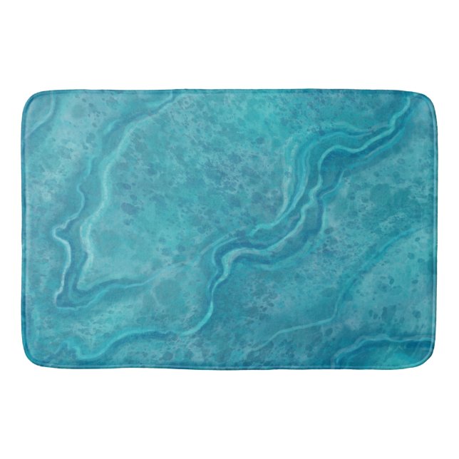 Tapis De Bain Tapis de marbre turquoise (Devant)