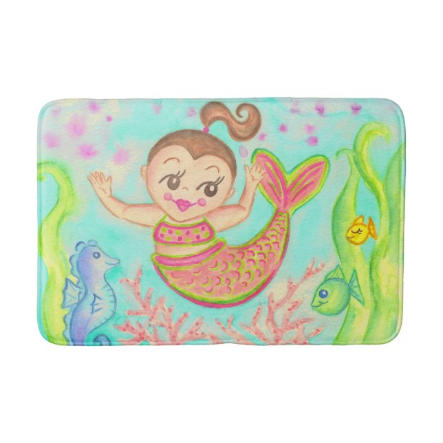 Tapis De Bain Tapis de natte de sirène (Devant)