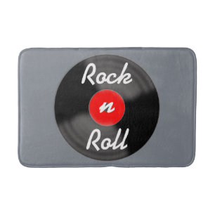 Tapis de bain tapis disque vinyle rétro