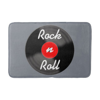 Tapis de bain tapis disque vinyle rétro