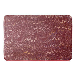 Tapis De Bain tapisserie de marbre rouge brique
