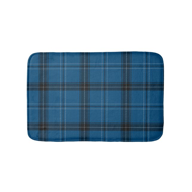 Tapis De Bain Tartan bleu Ramsay écossais (Devant)