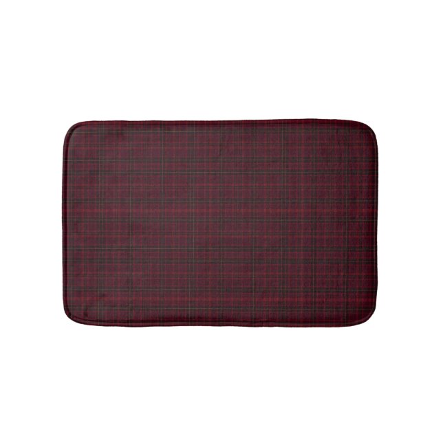 Tapis De Bain Tartan Bourgogne Élégant (Devant)