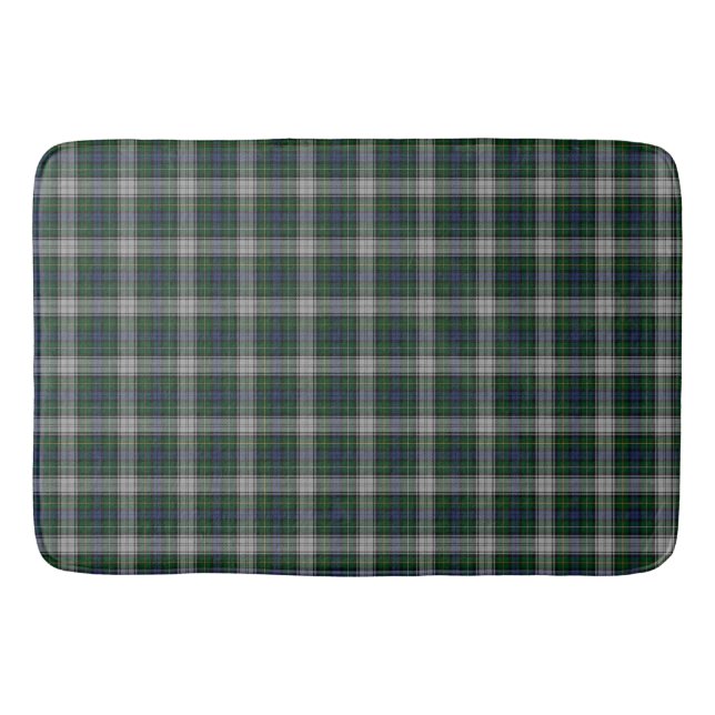 Tapis De Bain Tartan Campbell Robe Blanc et Vert (Devant)