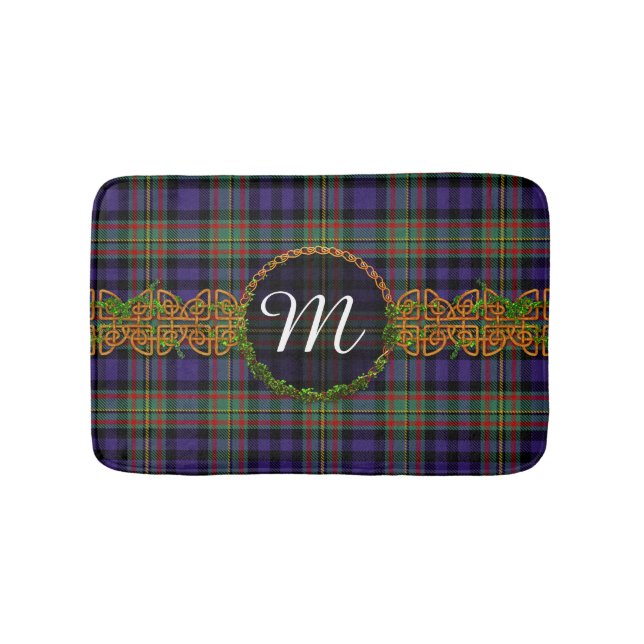Tapis De Bain Tartan et monogramme de MacLellan (Devant)