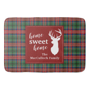 Tapis De Bain Tartan MacCulloch plaid personnalisé Sweet Home