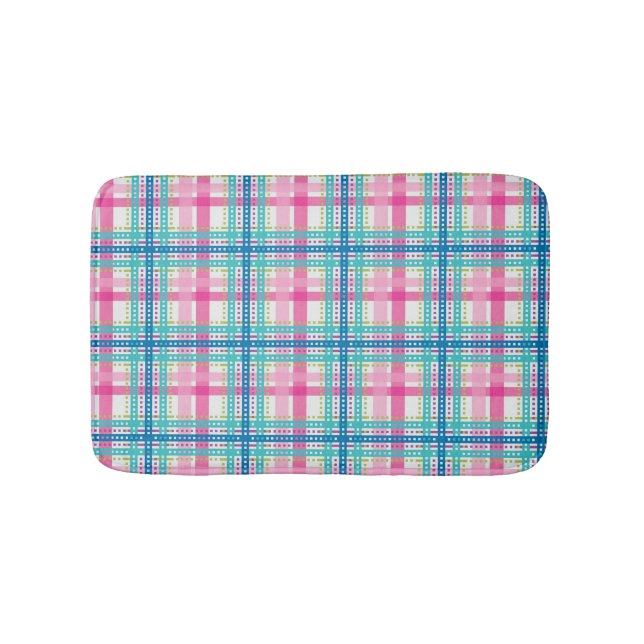Tapis De Bain Tartan, motif de plaid (Devant)