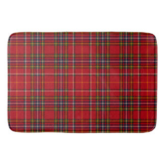 Tapis De Bain Tartan Royal Stewart Rouge Or Carreaux Écossais