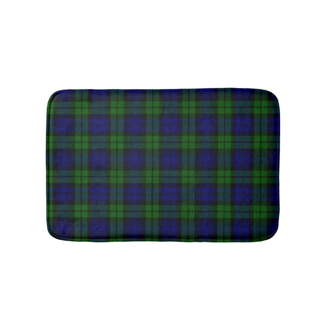 Tapis De Bain Tartan vert et marine (Devant)