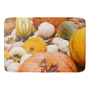 Tapis De Bain Tas de citrouilles et de courges